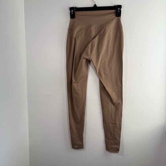Set Active Sportbody High Rise Leggings Dugout Brown Size Small - Picture 5 of 10